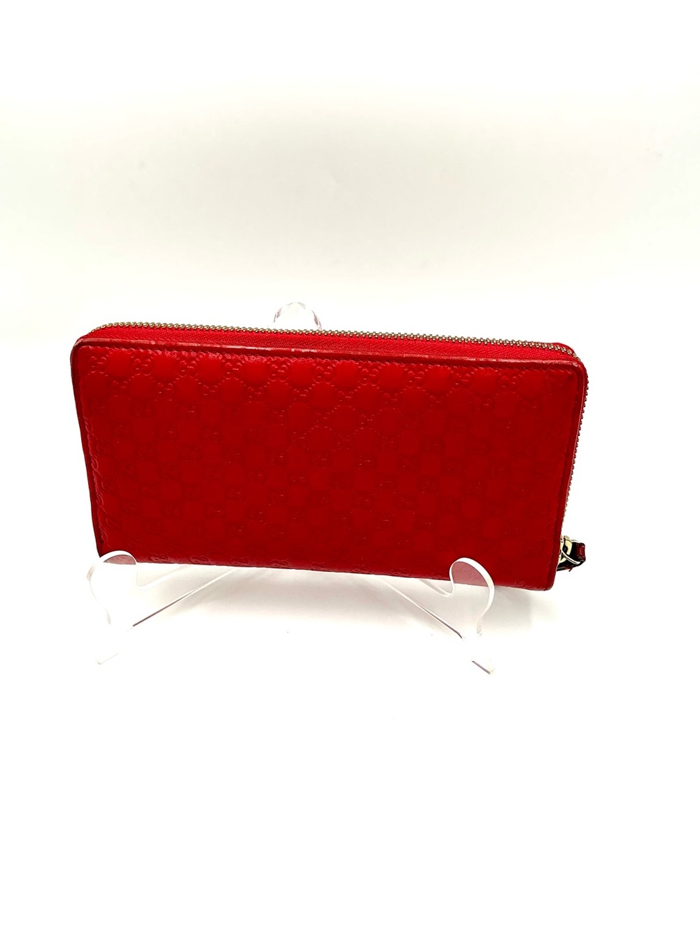 Gucci Red Heart Zip-Around Wallet # 1173 - Picture 2 of 6